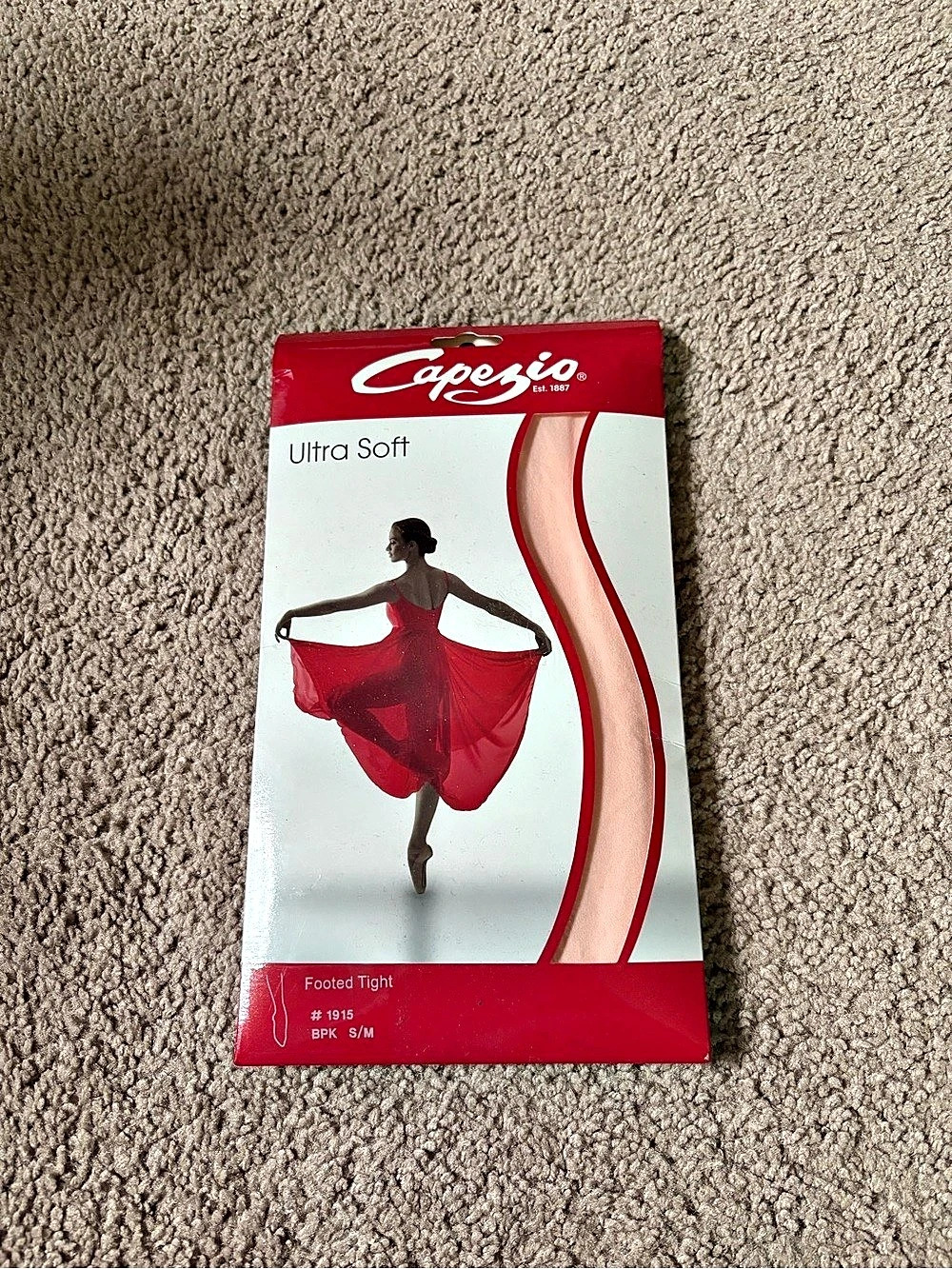 Capezio Ultra Soft Footed Tight Pink Size S/M Brand New
